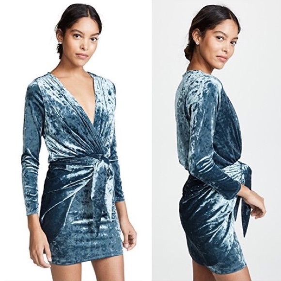 Misa Los Angeles Dresses & Skirts - MISA ophelie blue mini dress